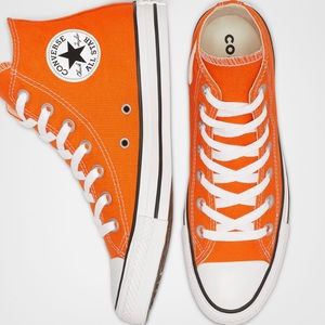 orange converse womens